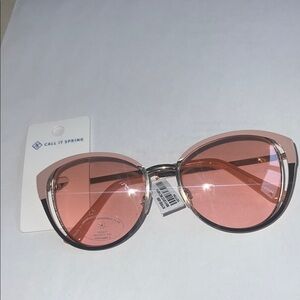 Call It Spring Rose Pink Cat-Eye Sunglasses